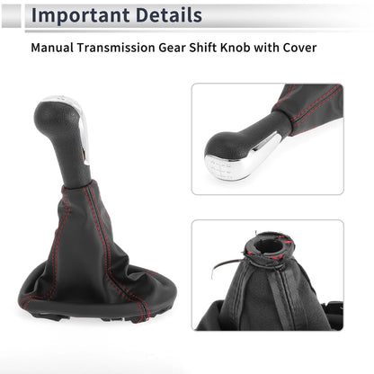5 Speed Gear Shift Knob with Cover for Chevrolet Spark (2011-2015)