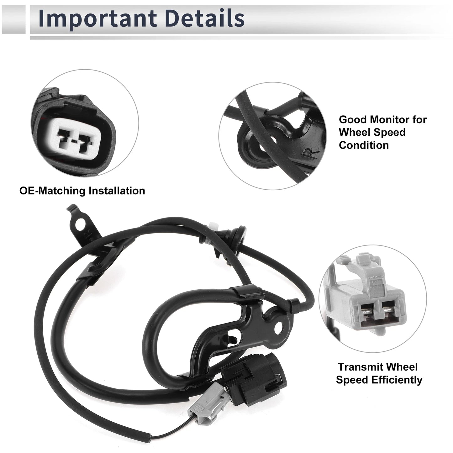 ABS Wheel Speed Sensor for Toyota Camry (2002-2006) 1 x Rear Right