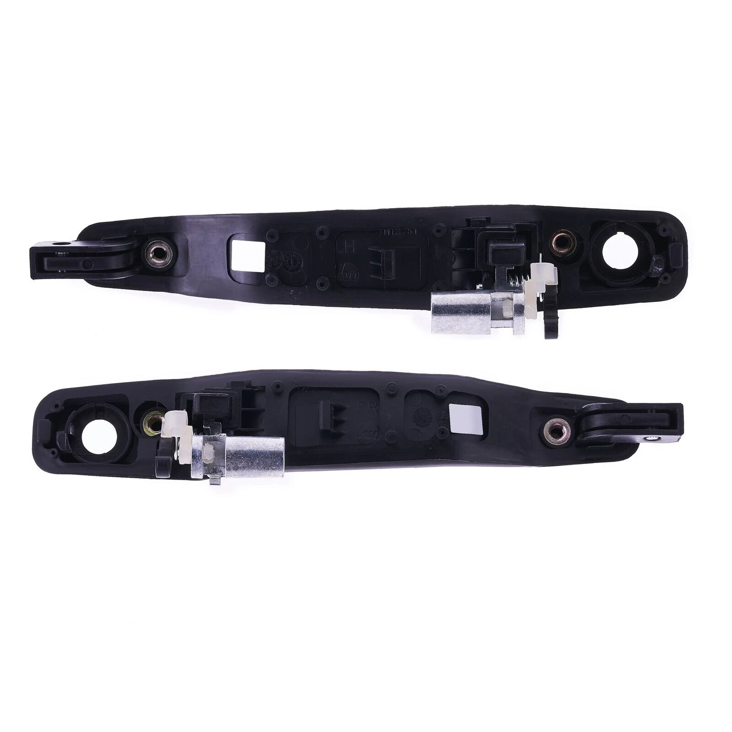2 x Door Handle Outer Black for Mitsubishi Lancer (2002–2007)