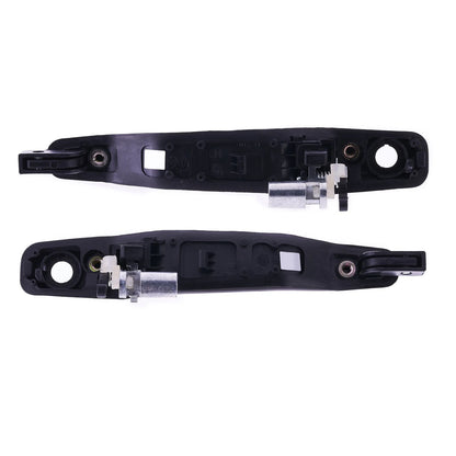2 x Door Handle Outer Black for Mitsubishi Lancer (2002–2007)