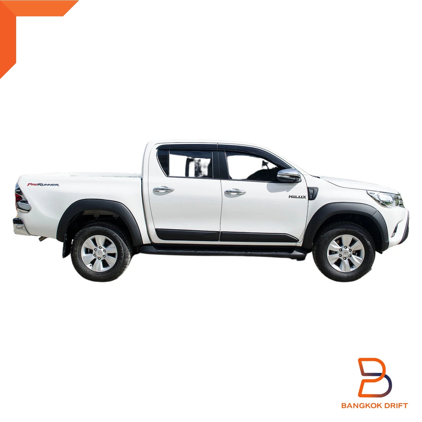 6" Matte Black Fender Flares for Toyota Hilux Ute Revo SR5 (2015-2018)