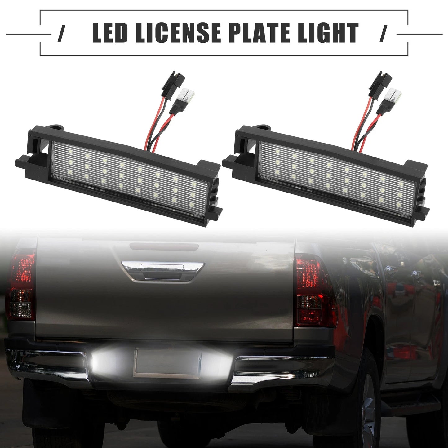 2 x Auto LED License Plate Lights for Toyota RAV4 (2006-2011)