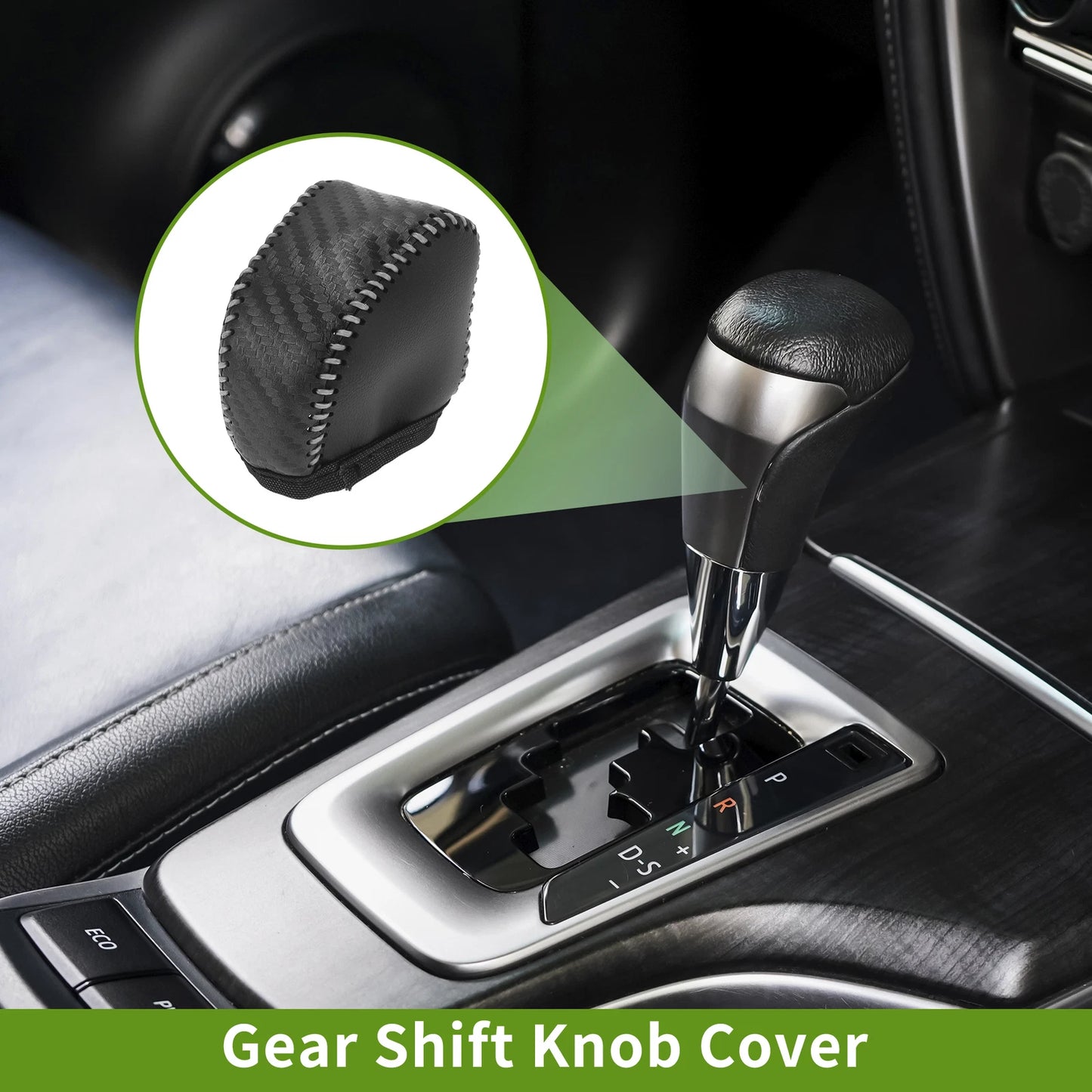 Car Gear Shift Knob Cover for Lexus NX250 2022-2023 Black Carbon Fiber
