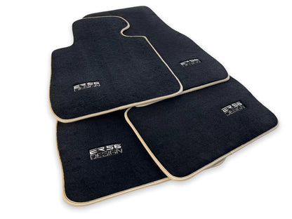 Premium Floor Mats for BMW X5 Series E53 (2000-2006) - Black Beige Rounds