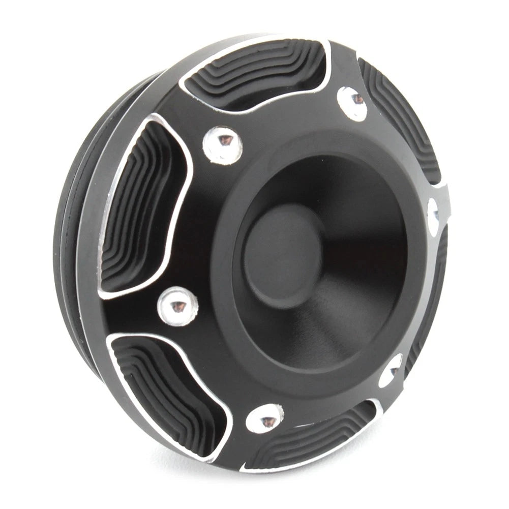 Black & Silver Frame Hole Cover Caps for Harley X350