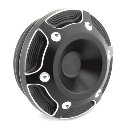Black & Silver Frame Hole Cover Caps for Harley X350