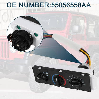 A/C Heater Climate Control Switch for Jeep Wrangler TJ (2003-2006)
