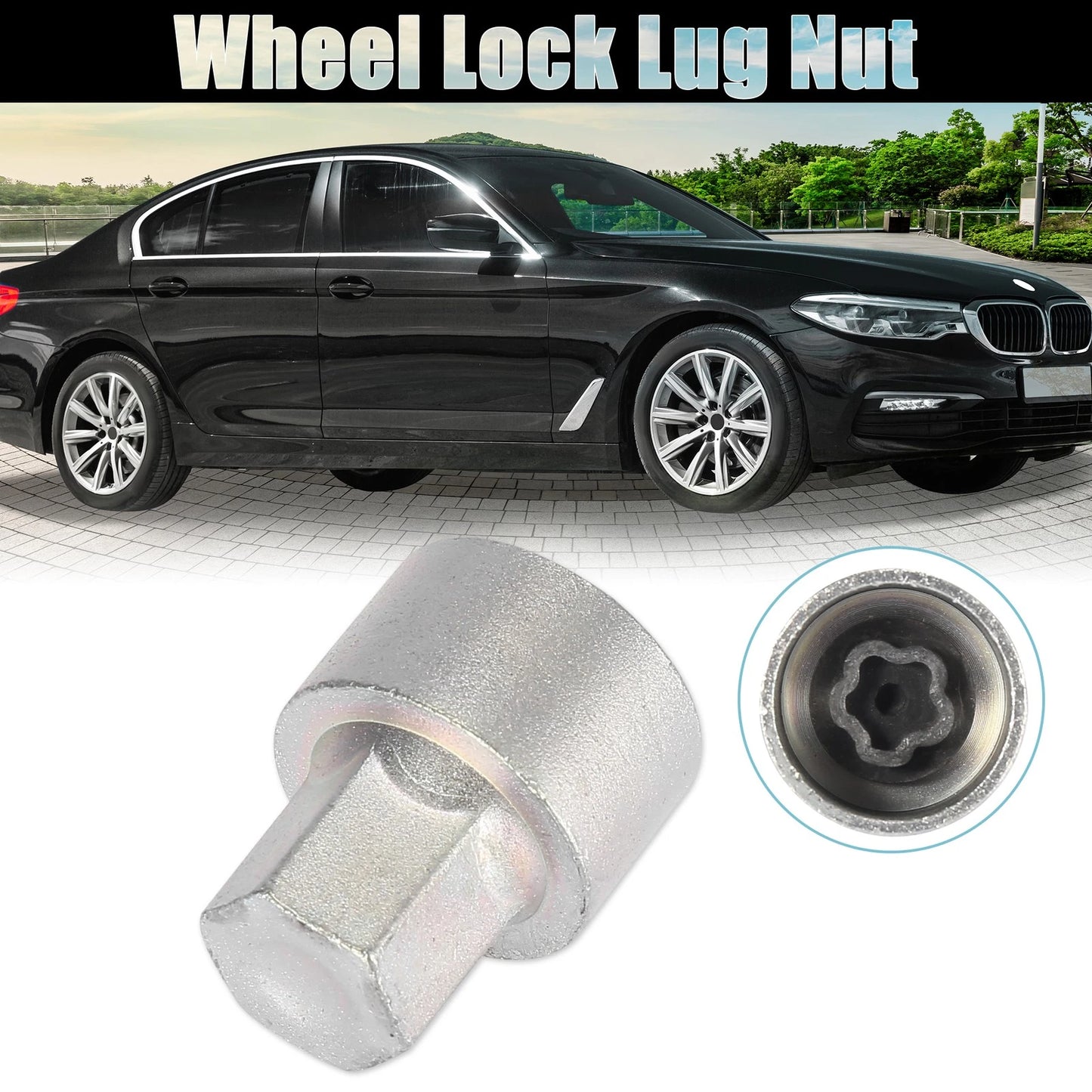 Wheel Lock Lug Nut Key for BMW 3 5 7 Series (2000-2023)
