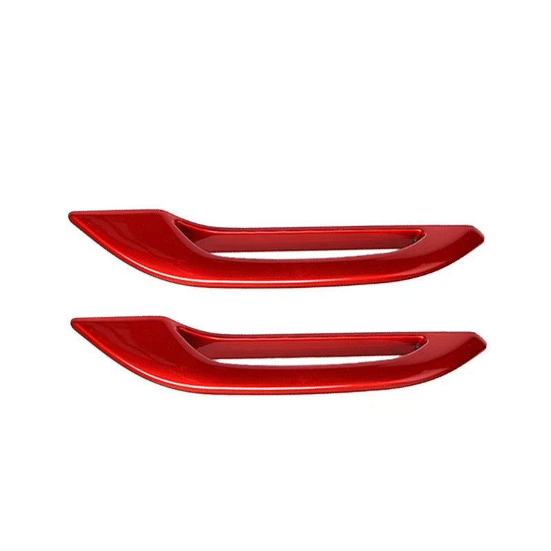 4Pcs Red Door Handle Covers for Tesla Model 3 Y (2017-2023)