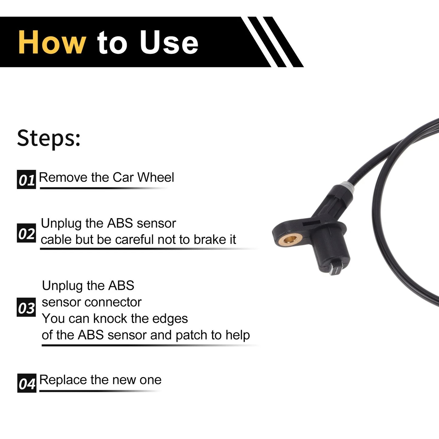 ABS Wheel Speed Sensor for BMW E36 1990-1999 1 x Left/Right Rear Sensor