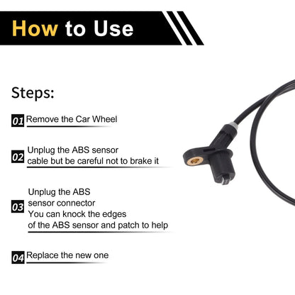ABS Wheel Speed Sensor for BMW E36 1990-1999 1 x Left/Right Rear Sensor