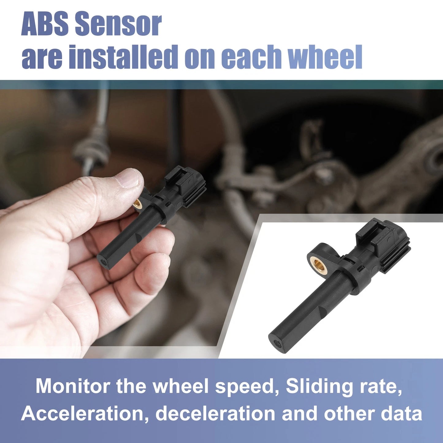 1 x Rear Side ABS Wheel Speed Sensor for Dodge Ram 1500 (2007 - 2010)