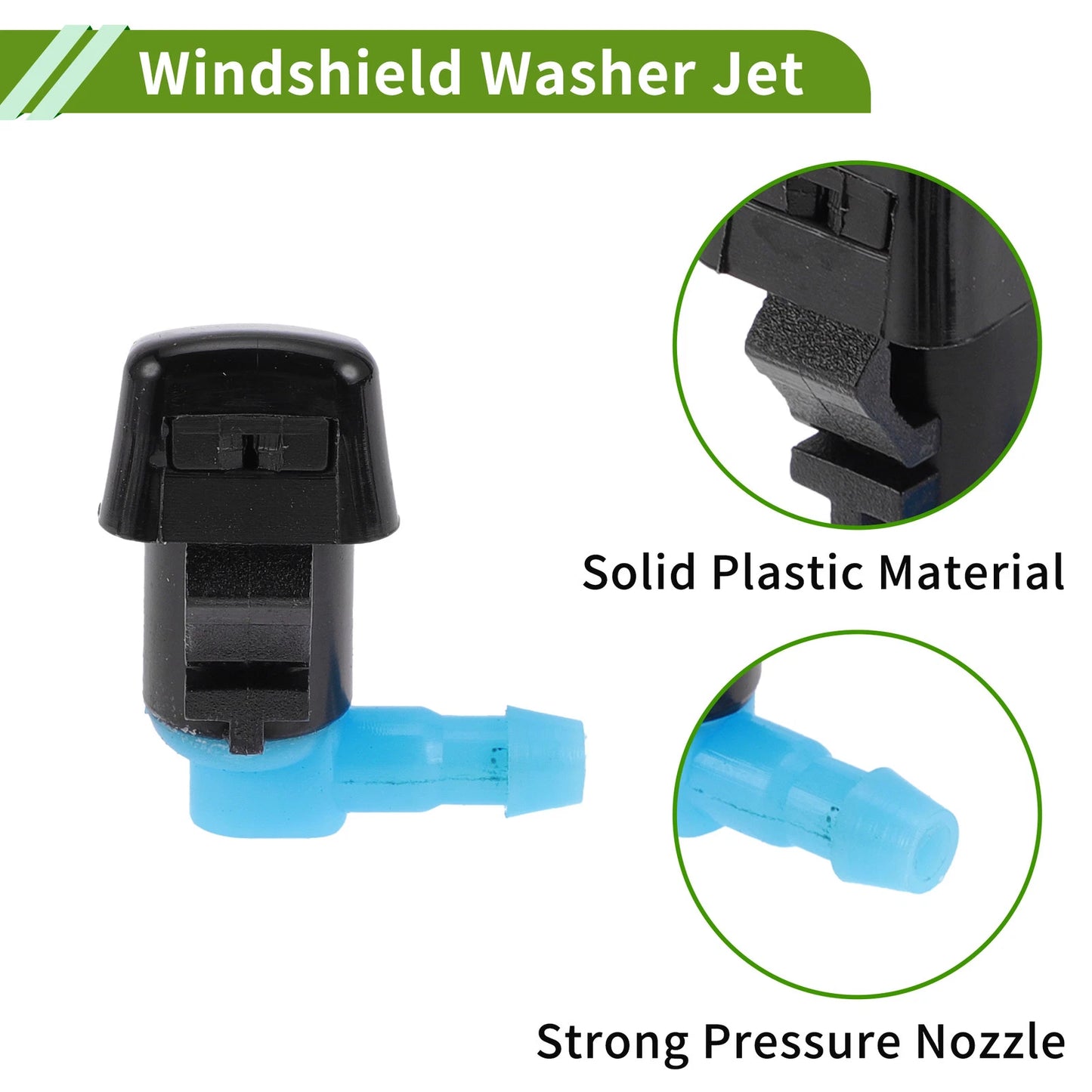 Washer Nozzle With Hose Connector 1x for Chrysler