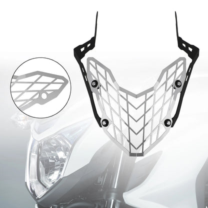 Headlight Protector Grill Guard Cover CNC Silver for Honda CB500X (2019-2020)