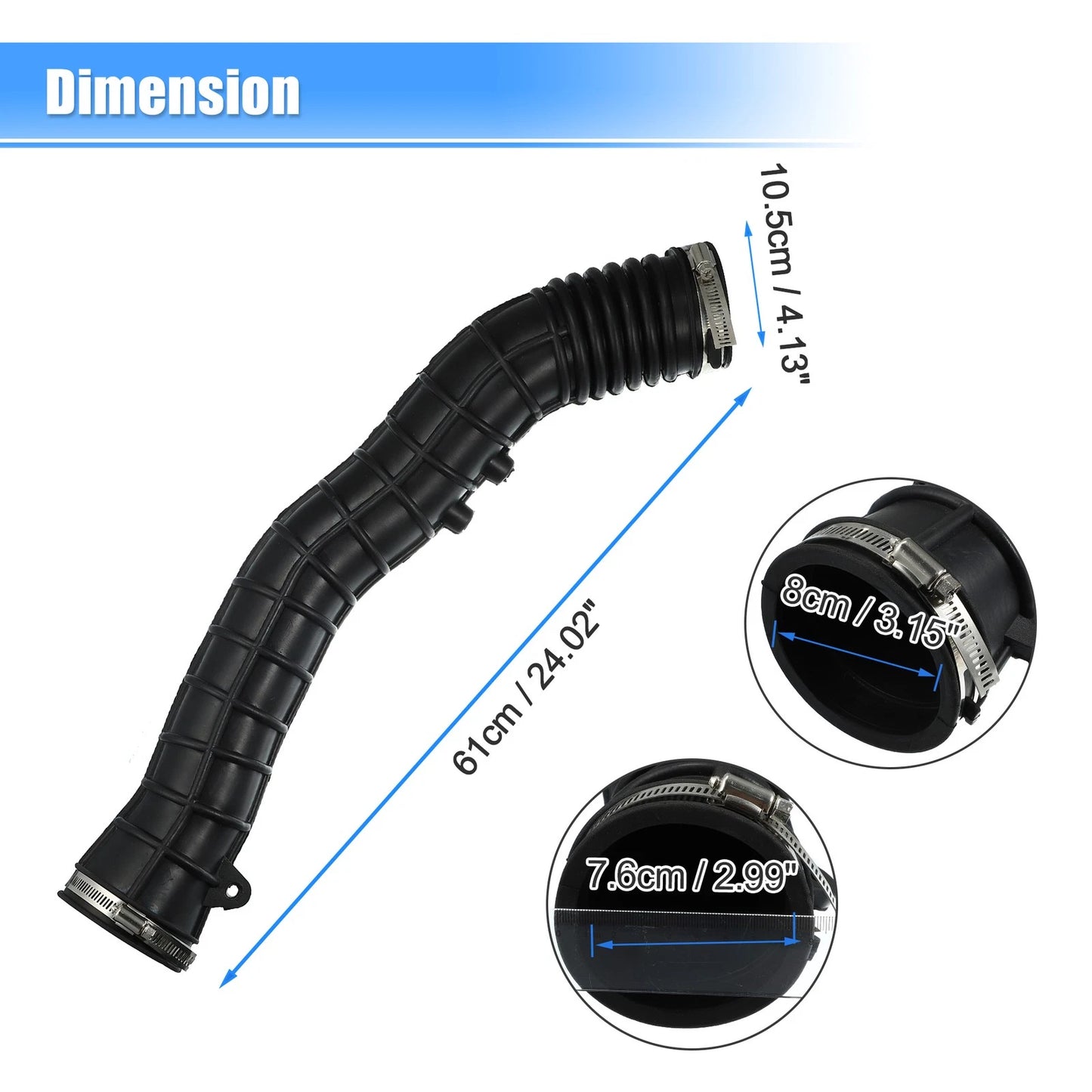 Air Intake Outlet Hose Tube w/ Clamps for Ford Ranger (1998-2003)