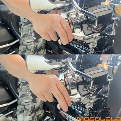 Black Brake & Clutch Levers for Harley Sportster XL1200C XL1200X XL1200V (2004-2023)