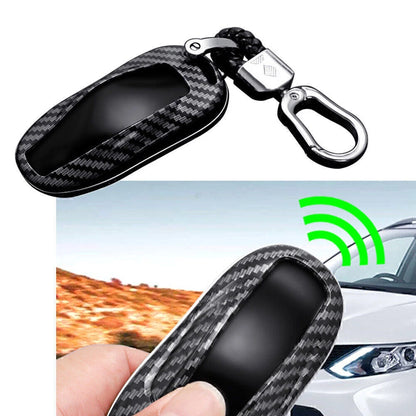 Carbon Fiber Key Fob Case Cover for Tesla Model 3, Model S (2017-2023)