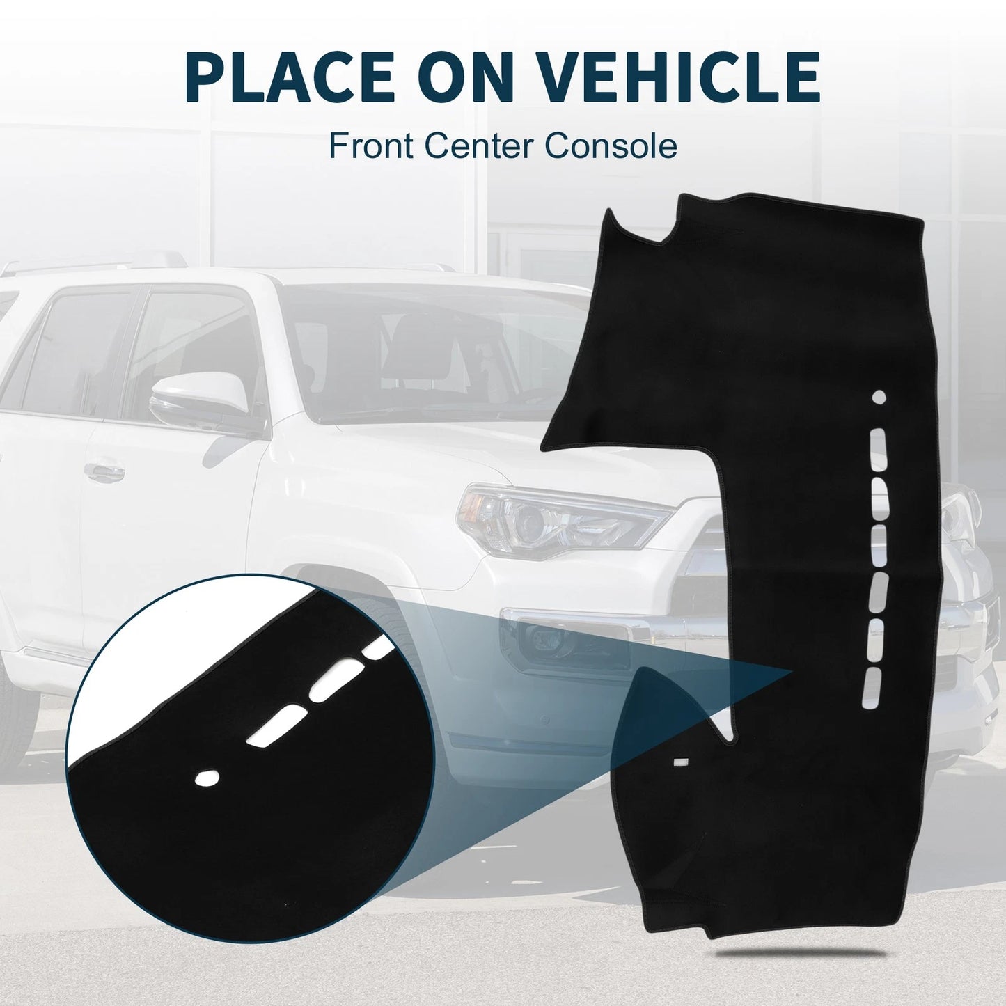 Dashboard Cover Mat for Mazda Premacy MK3 Sun Protector Black (2005-2016)