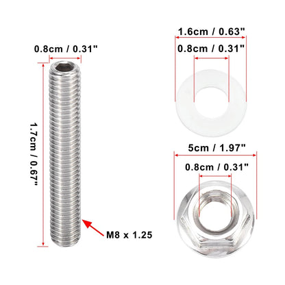 10 x Exhaust Manifold Bolt Stud for Honda/Acura B C D F H K Series
