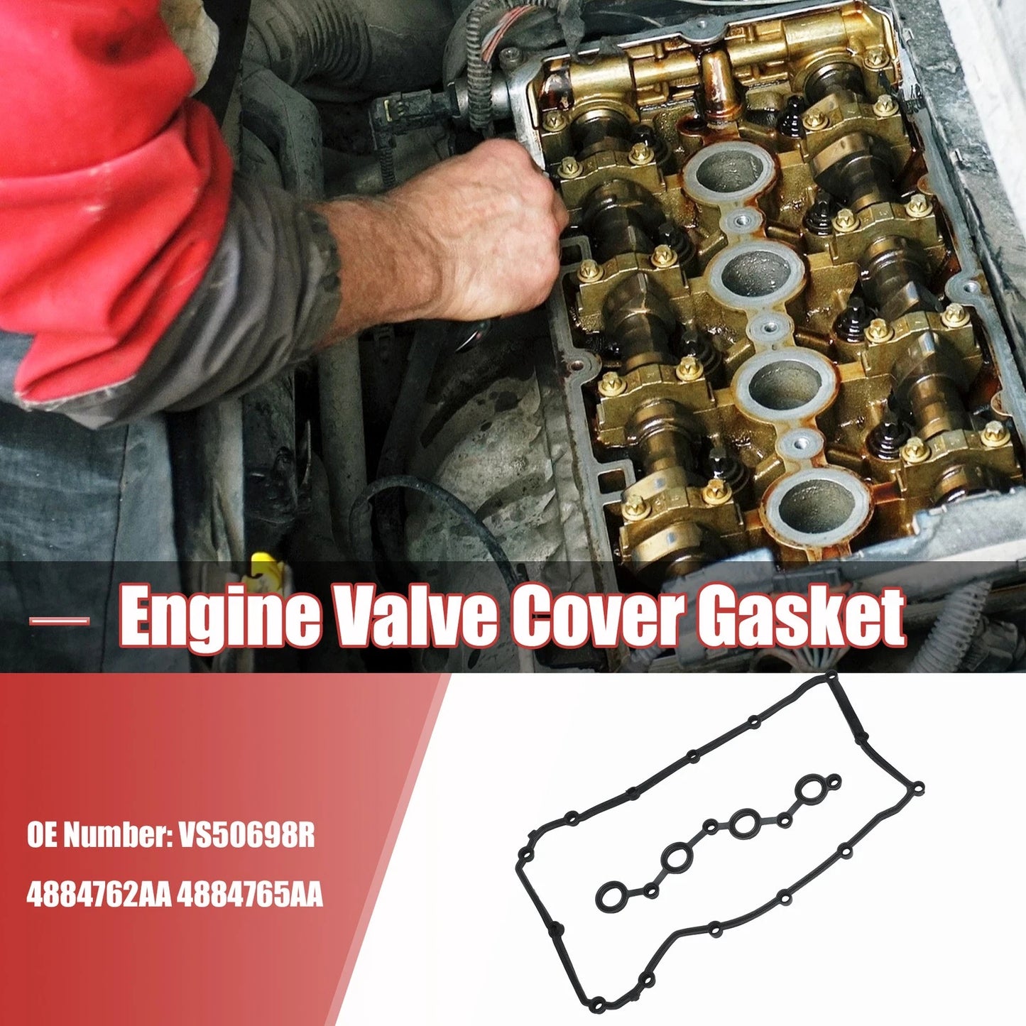 Engine Valve Cover Gasket Set for Jeep Compass, Avenger (2007-2017)