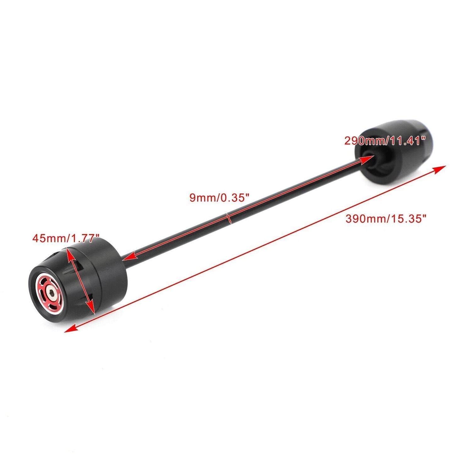 Axle Protection Pad Hub Cover Rear Red for Ducati Scrambler (2015-2023)
