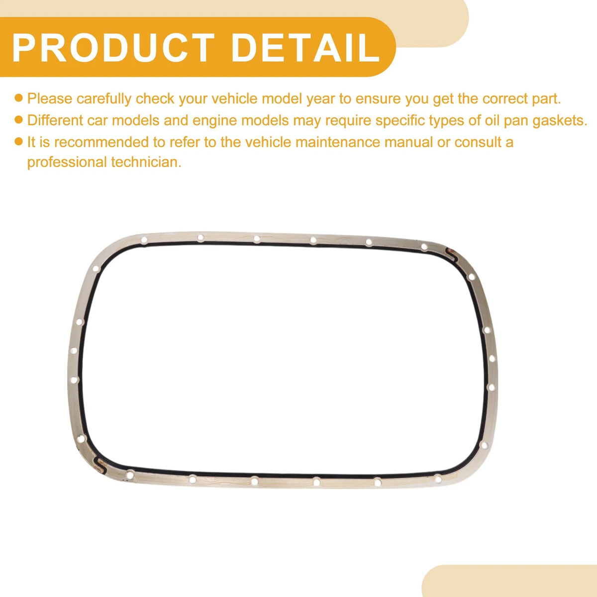 Car Oil Pan Gasket for BMW X3 (2004-2008) - 1 x Quality Replacement Part