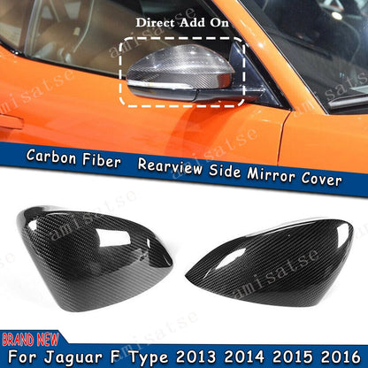 Carbon Fiber Mirror Covers for Jaguar F-Type (2013-2016)