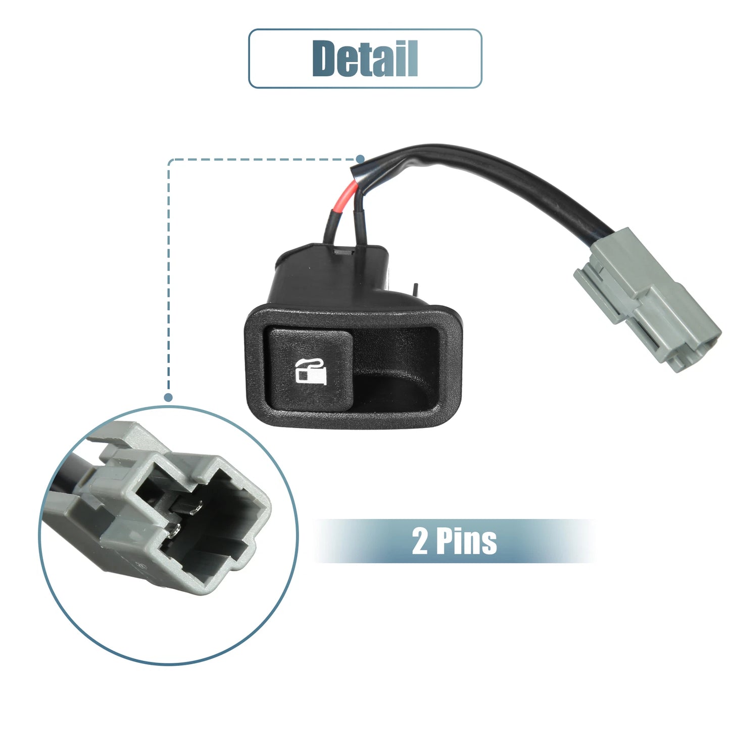 Fuel Tank Selector Switch for Hyundai (93555-2B000) - 2 x Release Control Switch