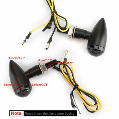 2 x Universal Motorcycle Mini Indicator Lamps for Various Models