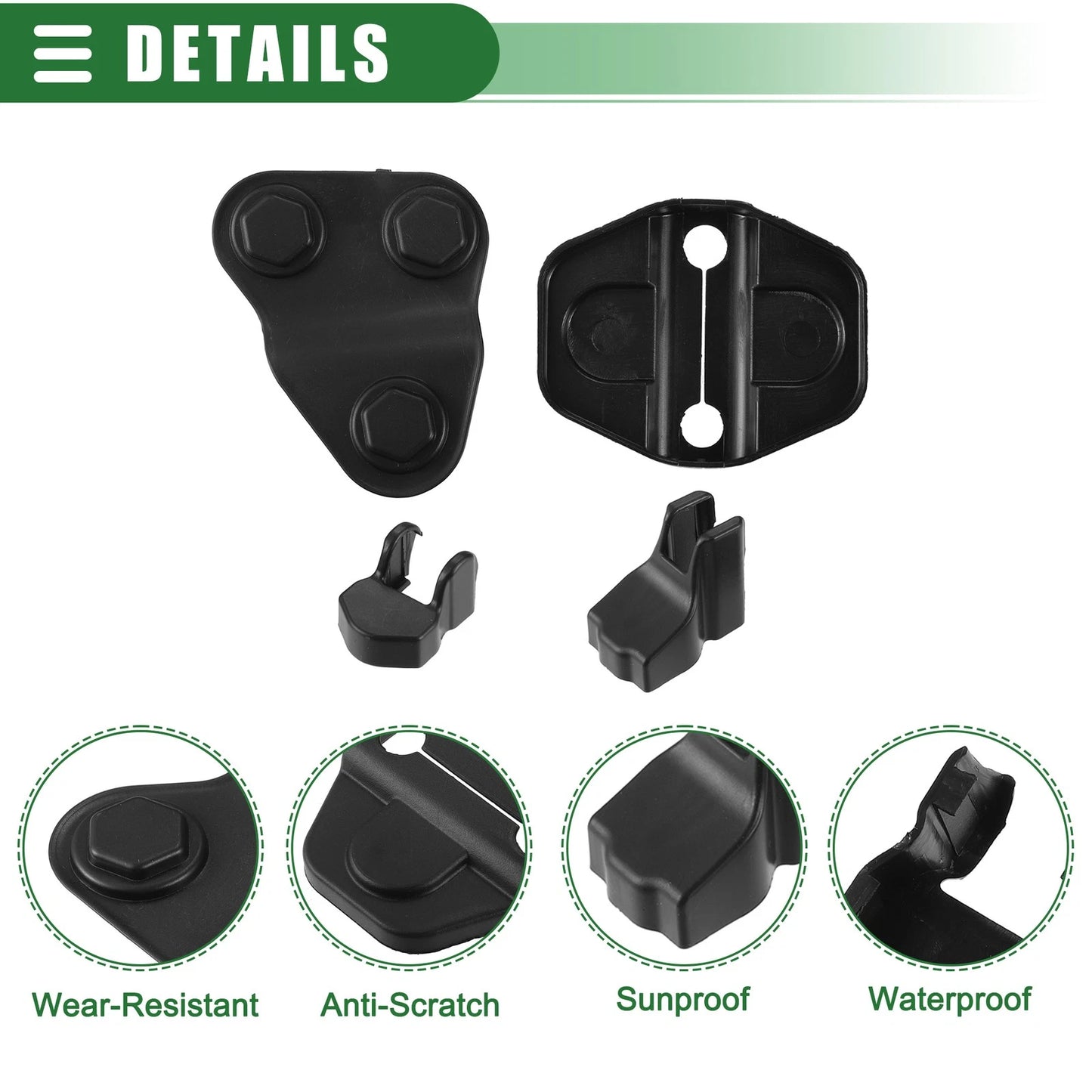 Car Door Lock Cover Buckle Protector for Jeep Wrangler