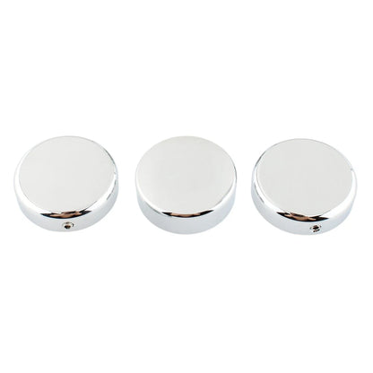 3 x Chrome Top Fork Tube Stem Nuts for Harley V-Rod Night Rod Special (2007-2011)