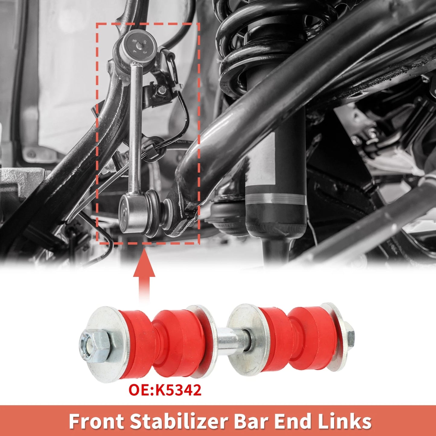 Front Sway Bar Link Stabilizer Kit for Chevrolet Impala (2000 - 2013)