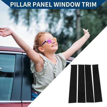 4 Pcs Pillar Window Trim Cover for Chevrolet Silverado 1500 (2014-2018)