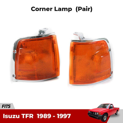 Corner Light Turn Lamp Lens LH+RH Fits Isuzu TFR TF Holden Rodeo UTE 1989-97 D06