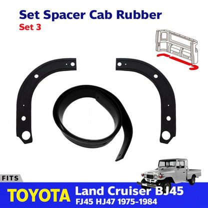 Spacer Cab Molding Rubber Seal Strip Fit 1976-80 Toyota Land Cruiser FJ45 Pickup