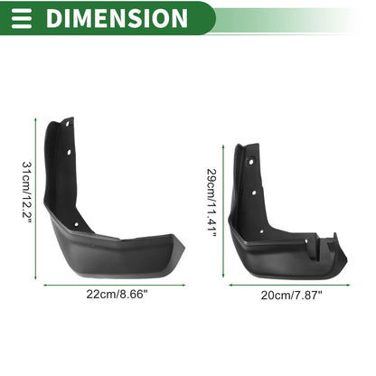 Mud Flaps Splash Guards for Honda Crosstour (2014-2017)