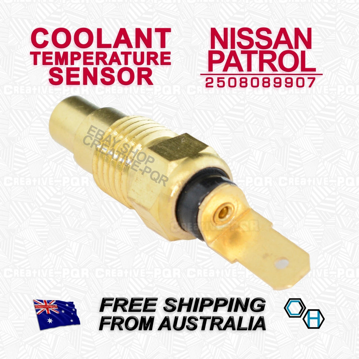 Coolant Temp Sensor for Nissan Patrol Y61 GU 4.2L TD42T/TD42Ti (1999-2006)