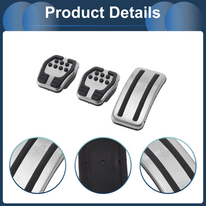 3 Pcs Manual Transmission Accelerator Pedal Covers for Ford Focus (12-16)