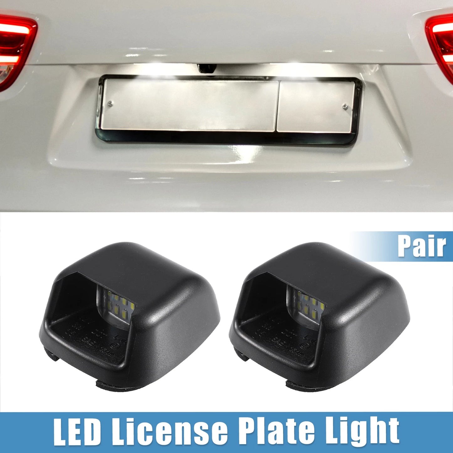 White LED License Plate Lights for Nissan Frontier (2005-2019)