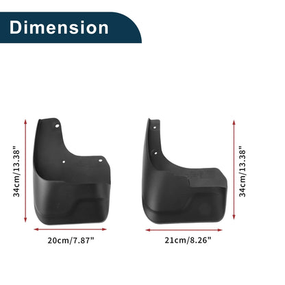 Mud Flaps Splash Guards 1 Set for Toyota Innova (2016-2021)