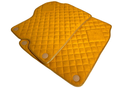 Tan Alcantara Leather Floor Mats for Ferrari California (2008-2014)