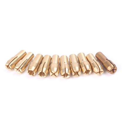10PCS Micro Twist Hand Drill Kit for Electric Drill - 0.5-3.2mm Collets