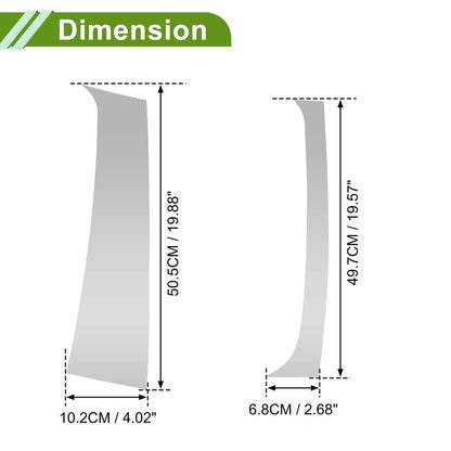 4 Pcs Pillar Window Trim for Dodge Ram (1994-2001)