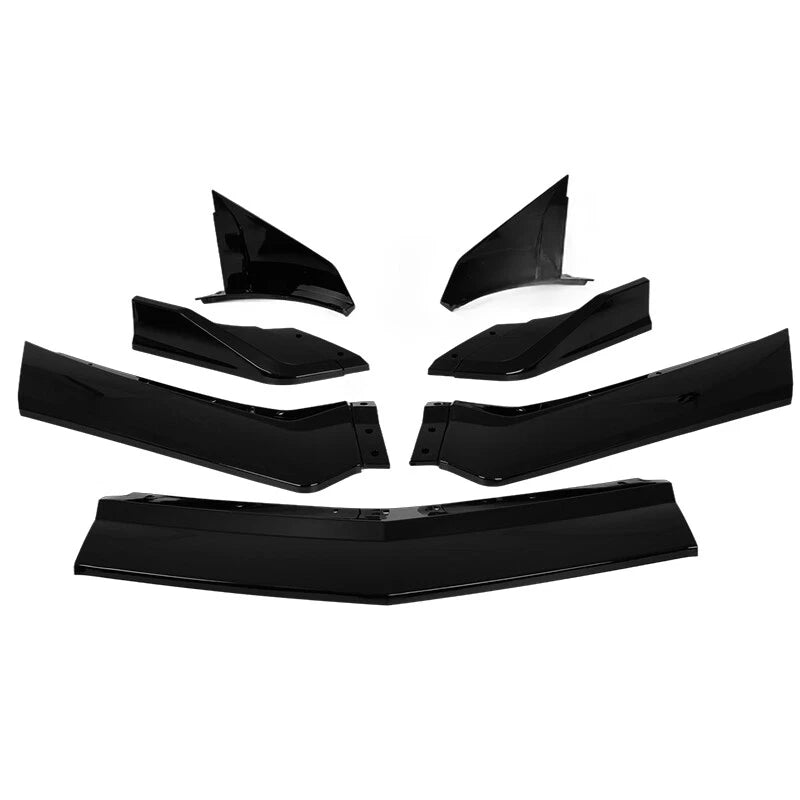 Front Bumper Lip Splitter Spoiler for Corvette C8 2020-2024 Carbon Flash