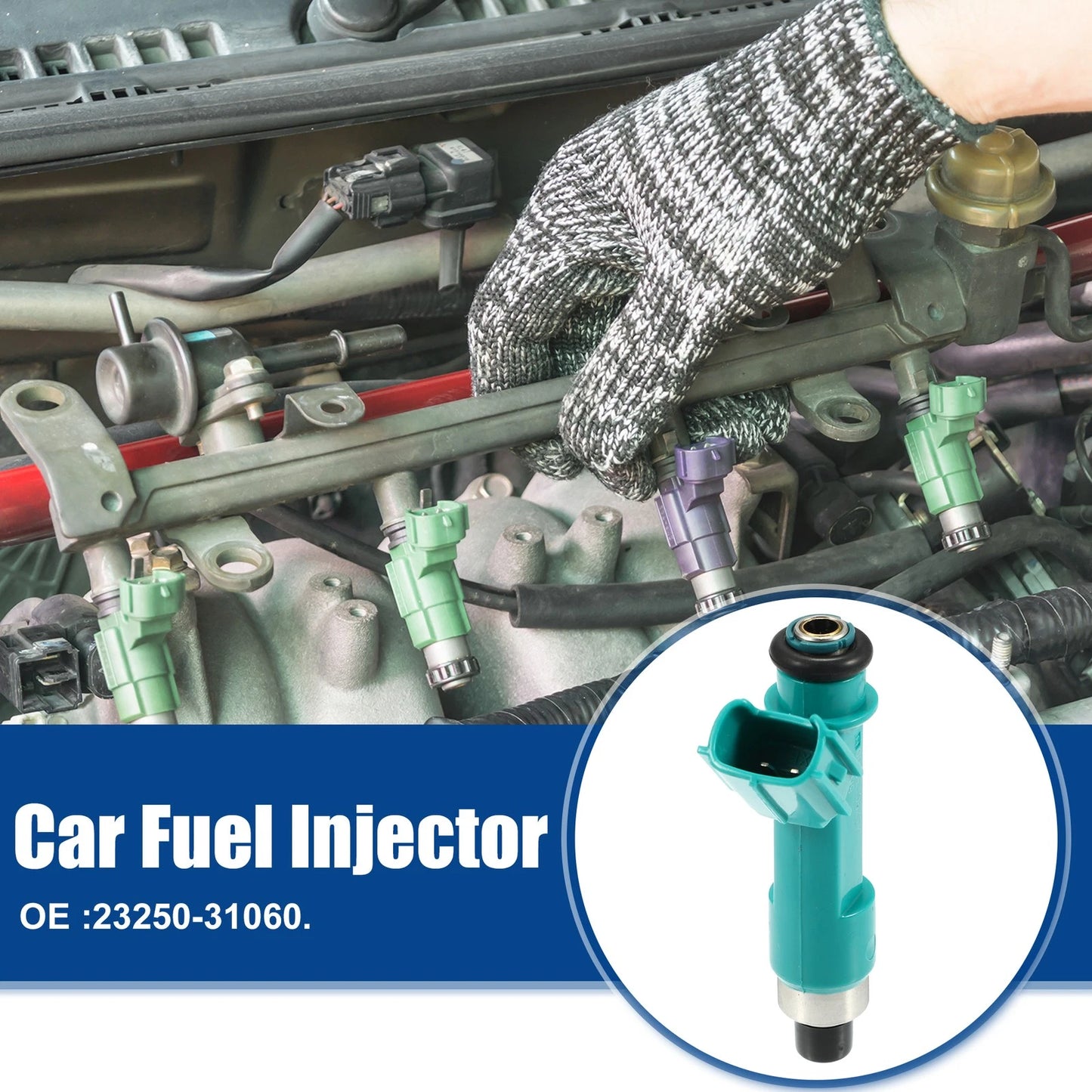 6Pcs Car Fuel Injector Nozzle for Toyota Tacoma 4.0L V6 (2005–2015)