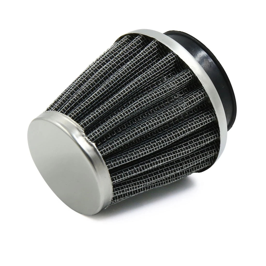 44mm Inlet Dia Air Intake Filter Cleaner with Adjustable Clamp Car/Motorcycle