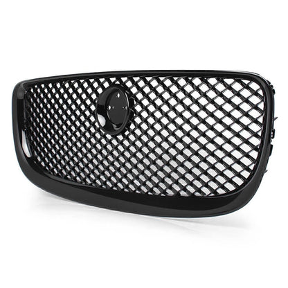 Glossy Black Upper Grill Radiator Grille for Jaguar XJ (2010-2015)