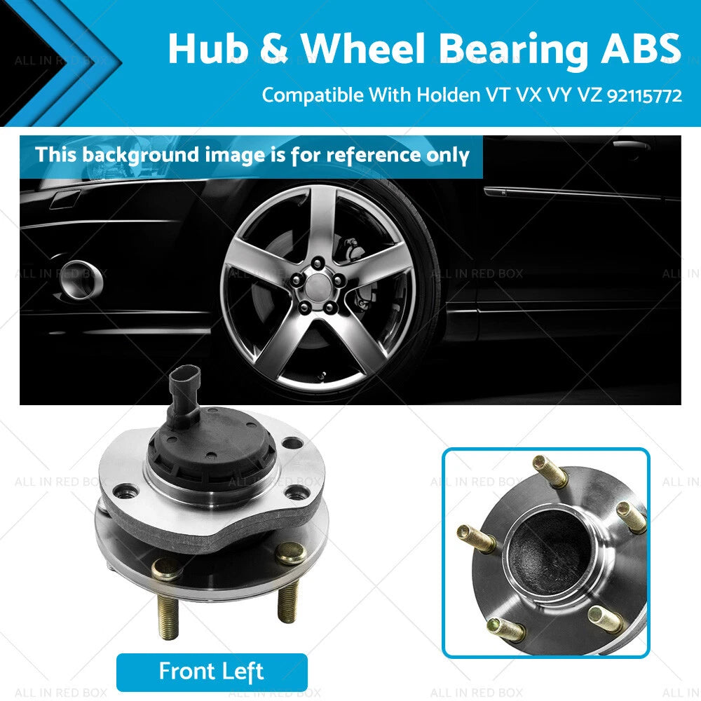 LH Front Hub & Wheel Bearing ABS for Holden VT VX VY VZ (1997-2006)