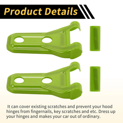 Hood Hinge Covers  for Jeep Wrangler JL JLU (2018-2024) Plastic Green