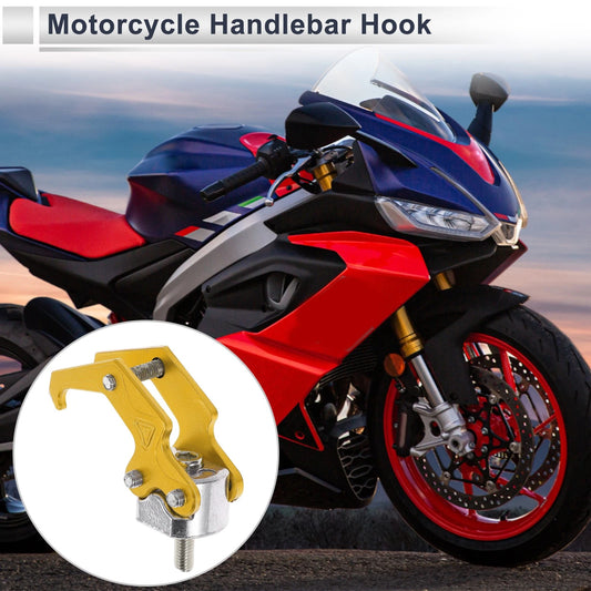 Claw Shape Aluminum Alloy Motorcycle Hanging Hook 62mm Gold Tone